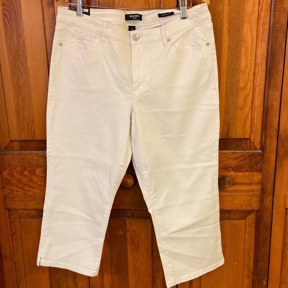 Nine West Chrystie Capri White NWT Size 14